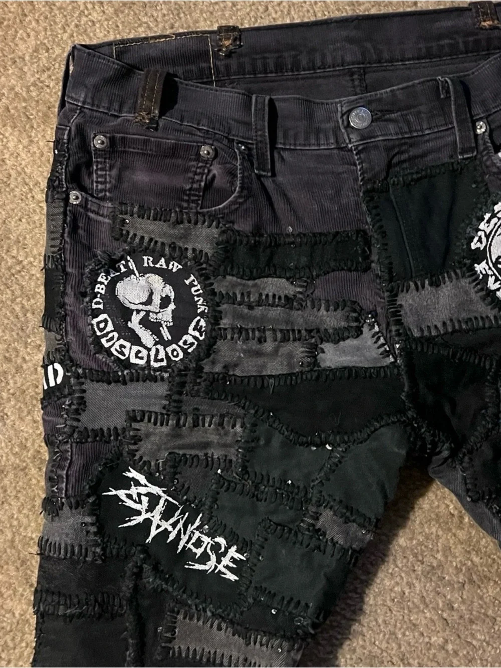 2-pairs Crust punk shorts size 33 but will fit 34 waist size. 🔥OBO🔥